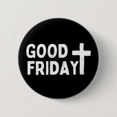Goede Vrijdag Ronde Button 5,7 Cm (Voorkant)