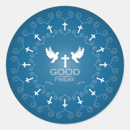 Goede Vrijdag Ronde Sticker