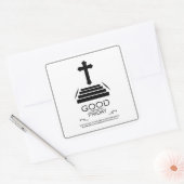 Goede Vrijdag Vierkante Sticker (Envelop)