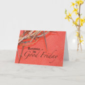 Goede Vrijdagkroon van Thorns Kaart (Gele Bloem)