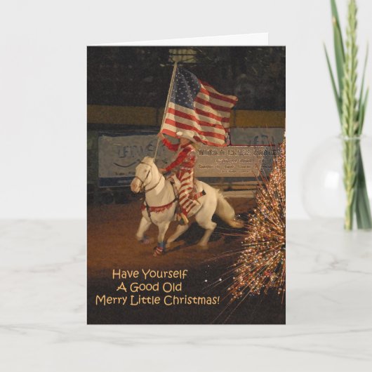 Goede Vrolijk Weinig Kerstkaart Feestdagen Kaart (Voorkant)