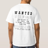 Goede vrouw wenst t-shirt (Achterkant)