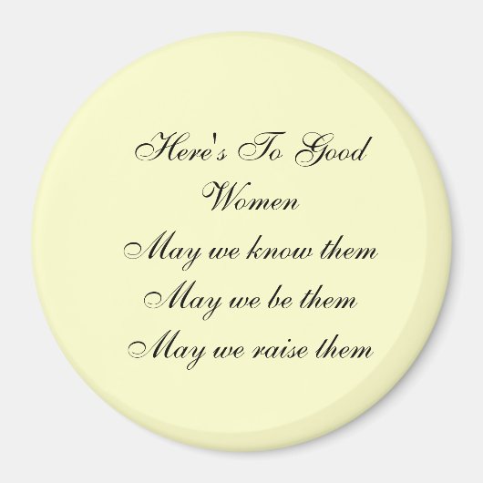 Goede vrouwen magneet (Voorkant)