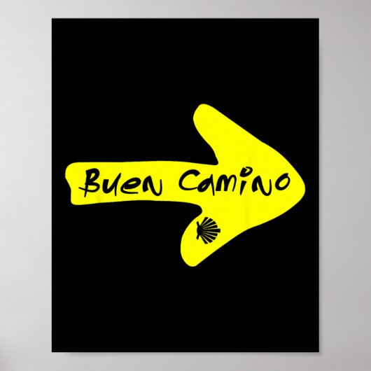 Goede Weg Naar Santiago Compostela Spanje Sint Jac Poster (Voorkant)