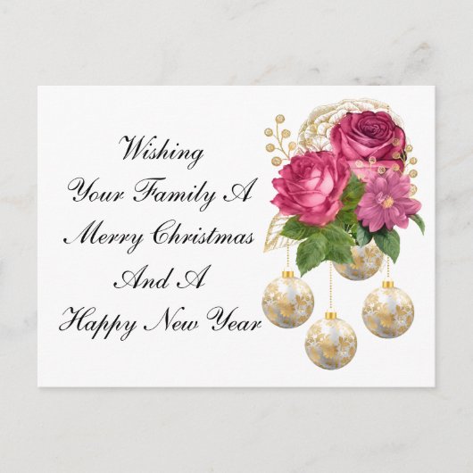 Goede wensen met Kerstmis Briefkaart (Voorkant)