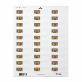 Goede wensen voor Halloween Etiket (Full Sheet)