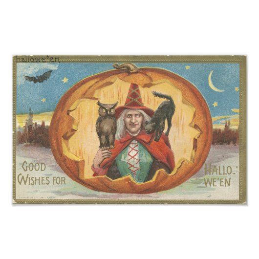 Goede wensen voor Halloween Foto Afdruk (Voorkant)
