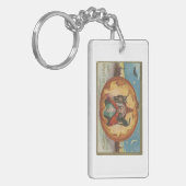 Goede wensen voor Halloween Vintage Image Sleutelhanger (Voorkant Links)