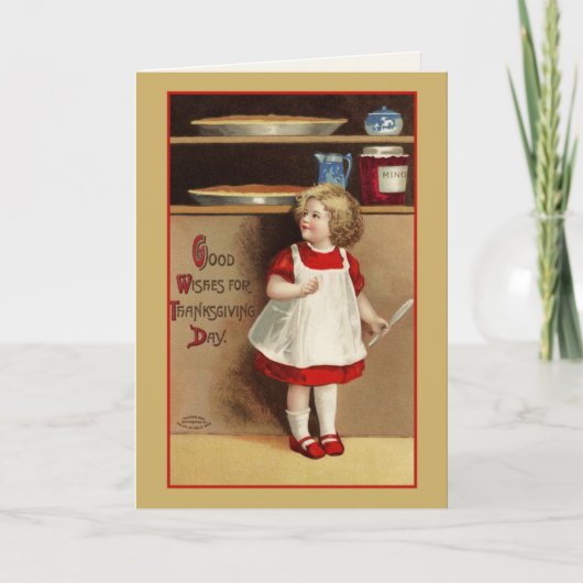 Goede wensen voor Thanksgiving Day Custom  Feestdagen Kaart (Voorkant)