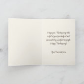 Goede wensen voor Thanksgiving Day Custom Feestdagen Kaart (Binnen)