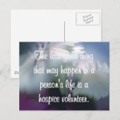 Goede werken van de vrijwilliger van het ziekenhui briefkaart (Voorkant / Achterkant)