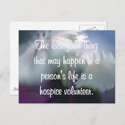 Goede werken van de vrijwilliger van het ziekenhui briefkaart (Voorkant / Achterkant)