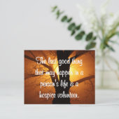 Goede werken van de vrijwilliger van het ziekenhui briefkaart (Staand voorkant)