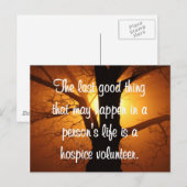 Goede werken van de vrijwilliger van het ziekenhui briefkaart (Voorkant / Achterkant)