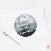 Goede werken van de vrijwilliger van het ziekenhui ronde sticker (Envelop)