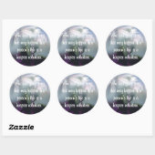 Goede werken van de vrijwilliger van het ziekenhui ronde sticker (Vel)