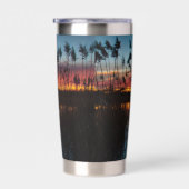 Goede werkvijver zonsondergang geïsoleerde drinkbeker (Rechts)