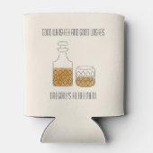 Goede whisky Goede wensen Pensioenfeest Blikjeskoeler (Achterkant)