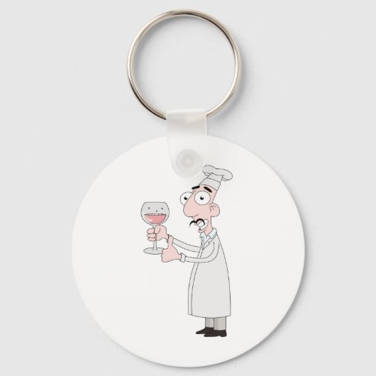 Goede wijn sleutelhanger (Voorkant)