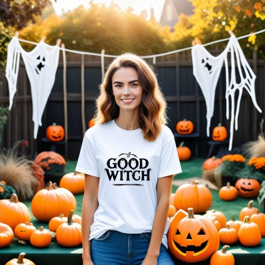 Goede Witch & Bat Design | Halloween magie T-shirt