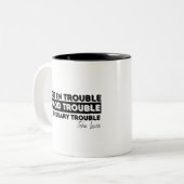 goede zaak , john lewis tweekleurige koffiemok (Voorkant links)