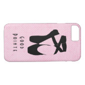 Goede zwarte geballetschalen met witte tinten Case-Mate iPhone case (Achterkant (Horizontaal))