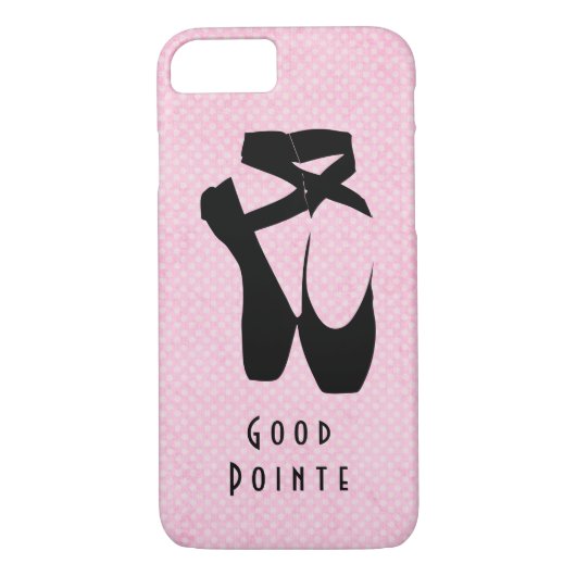 Goede zwarte geballetschalen met witte tinten Case-Mate iPhone case (Achterkant)