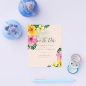 GOEDEKOPE Foto Bewaar Data TROPISCHE BLOEMEN Stran Flyer (Enkel)