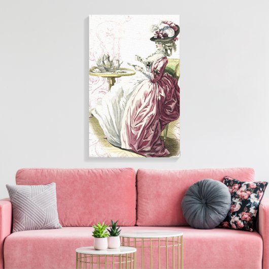 Goedemiddag, Tea! Canvas Afdruk (Insitu (Woonkamer))