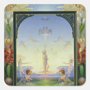 Goedemorgen, 1808 vierkante sticker