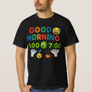 Goedemorgen 67 Six Seven Alarm Grappig Morgen Cade T-shirt