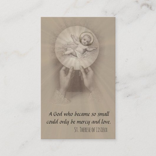 Goedemorgen aanbieding in St. Therese Prayer Heili Visitekaartje (Voorkant)