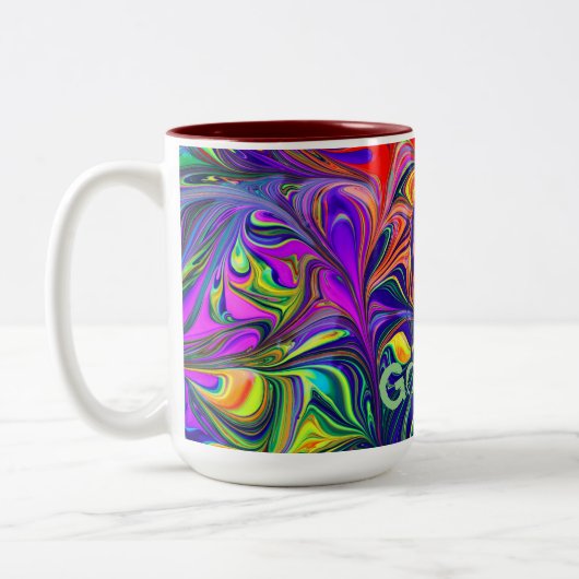 Goedemorgen abstracte kunst Drinkware Mokken (Links)