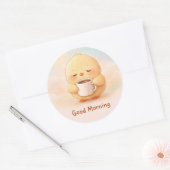 Goedemorgen Alma Kuiken Cute Coffee Sticker (Envelop)
