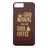 Goedemorgen begint met goede koffie Case-Mate iPhone case (Achterkant)