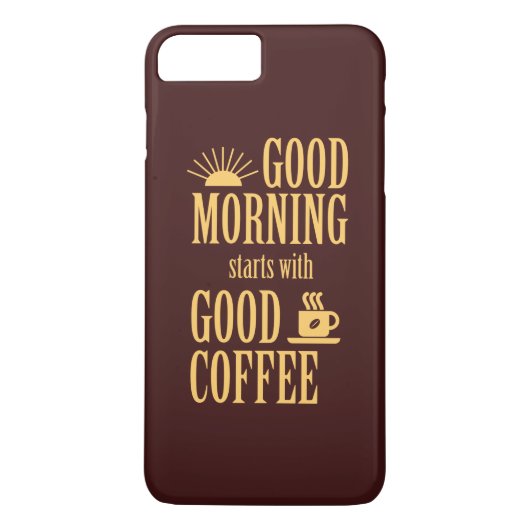 Goedemorgen begint met goede koffie Case-Mate iPhone case (Achterkant)