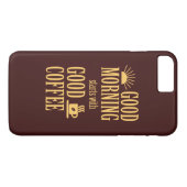 Goedemorgen begint met goede koffie Case-Mate iPhone case (Achterkant (Horizontaal))