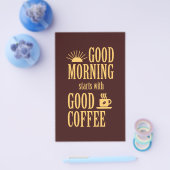 Goedemorgen begint met goede koffie flyer (Enkel)