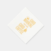 Goedemorgen begint met goede koffie servetten (Hoek)