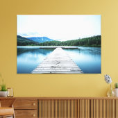 Goedemorgen bij de havendok canvas afdruk (Insitu (Woonkamer))