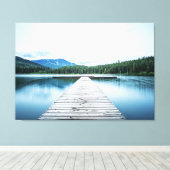 Goedemorgen bij de havendok canvas afdruk (Insitu (Houten vloer))