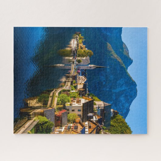 Goedemorgen bij Hallstatt Legpuzzel (Horizontaal)