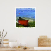 Goedemorgen bij het Poster van het meer door Maria (Keuken)