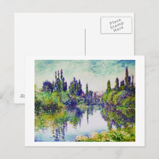 Goedemorgen, bij Vetheuil Claude Monet Briefkaart (Voorkant / Achterkant)