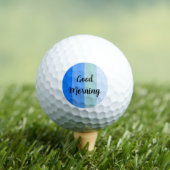 Goedemorgen blauw gestreept golfballen (Insitu Shirt)