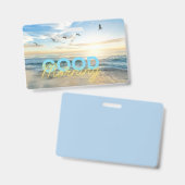Goedemorgen Blauwe Lucht Badge (Voor- en achterkant)