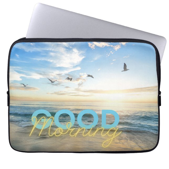Goedemorgen Blauwe Lucht Laptop Sleeve (Voorkant)