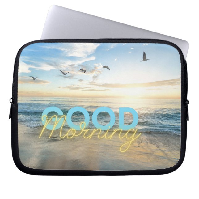 Goedemorgen Blauwe Lucht Laptop Sleeve (Voorkant)