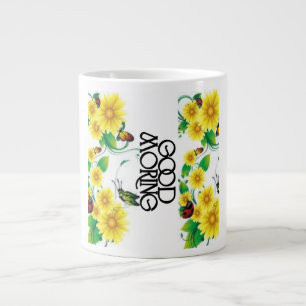 Goedemorgen Bloemengroet Grote Koffiekop