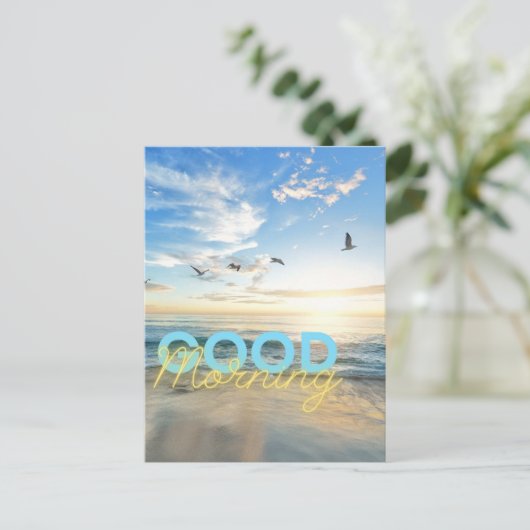 Goedemorgen Blue Sky Briefkaart (Staand voorkant)